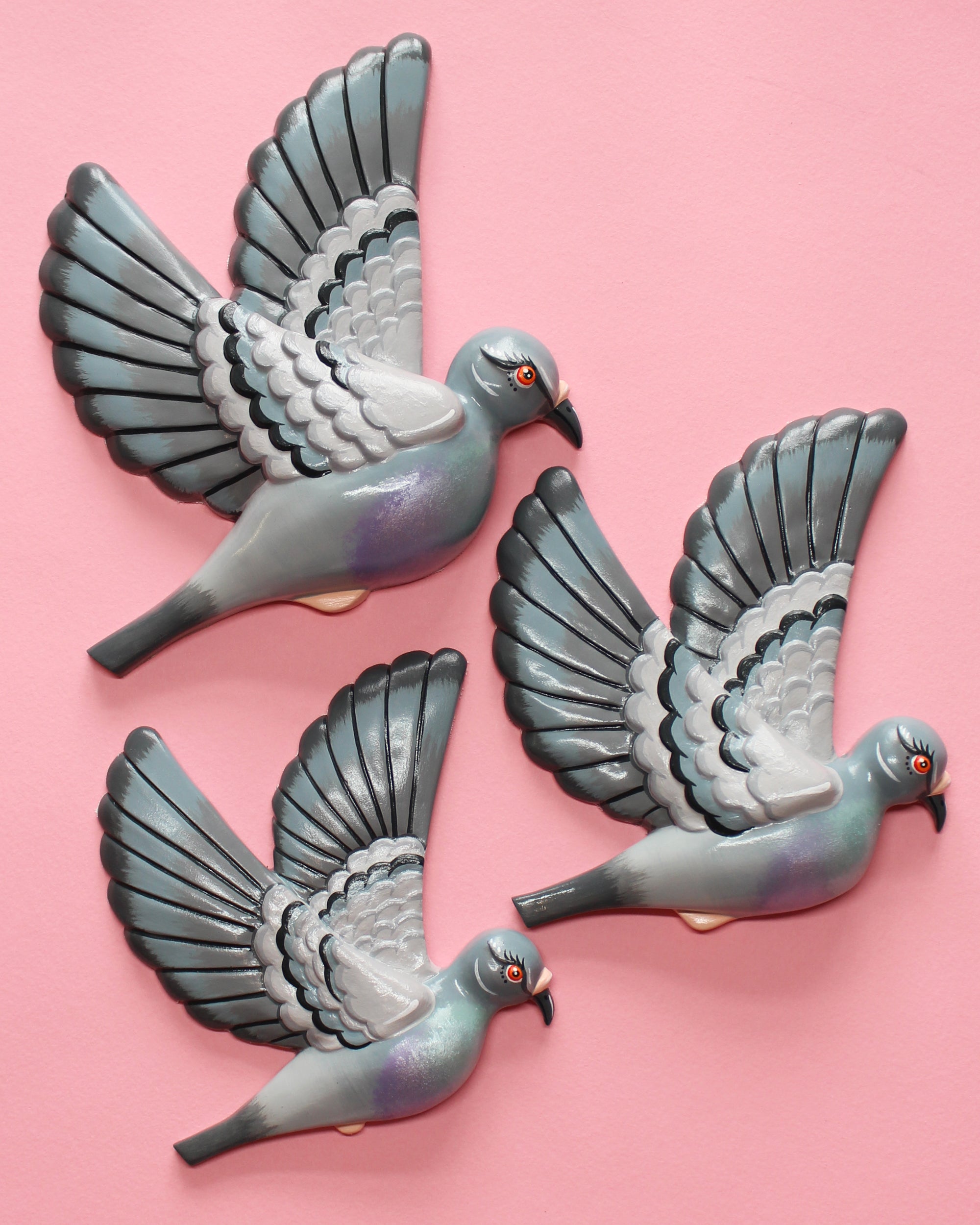 MADE TO ORDER Rock Dove Flying Wall Pigeons