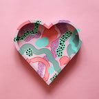 Pastel Abstract Hand Painted Wooden Tray