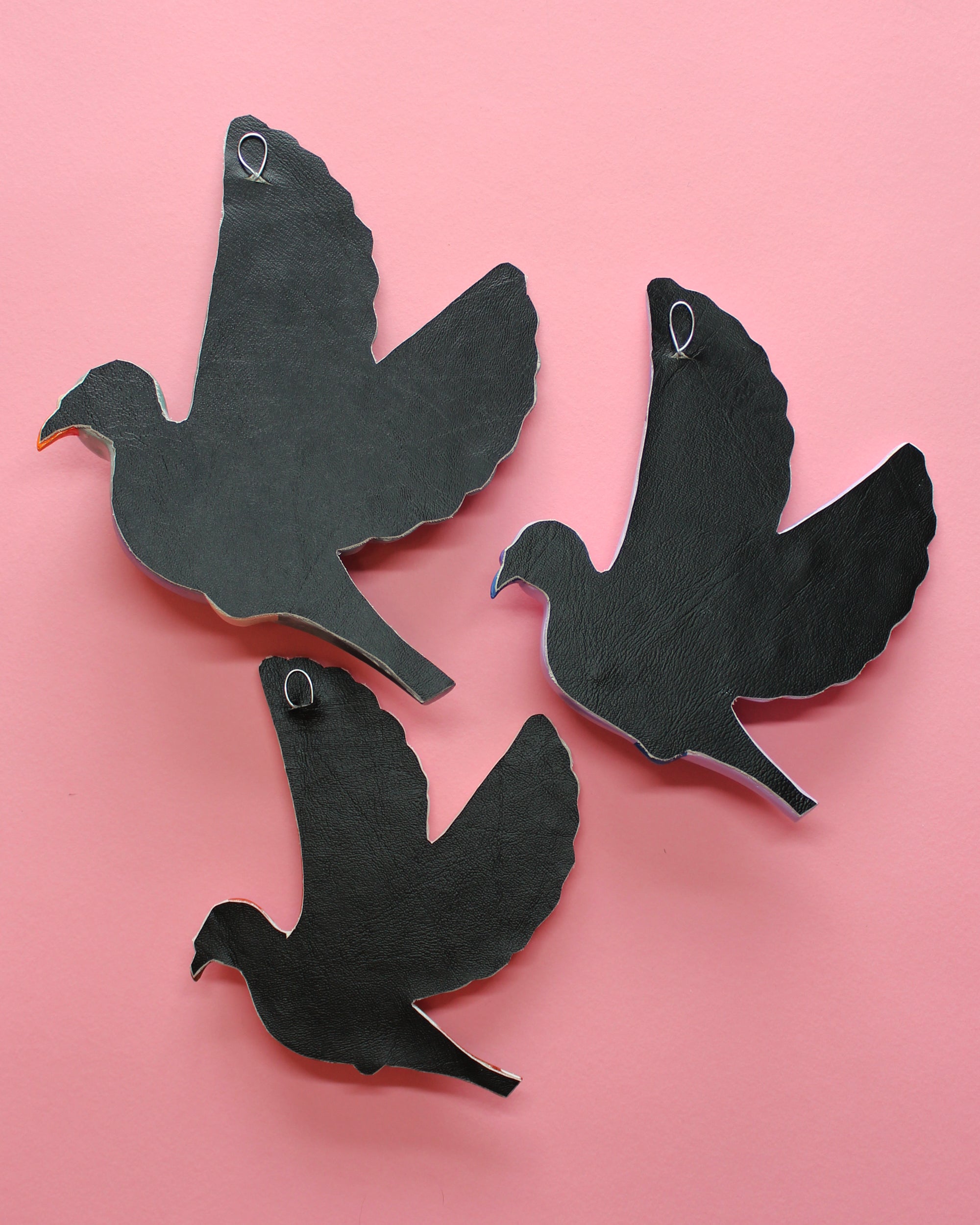 MADE TO ORDER Brown & White Flying Wall Pigeons