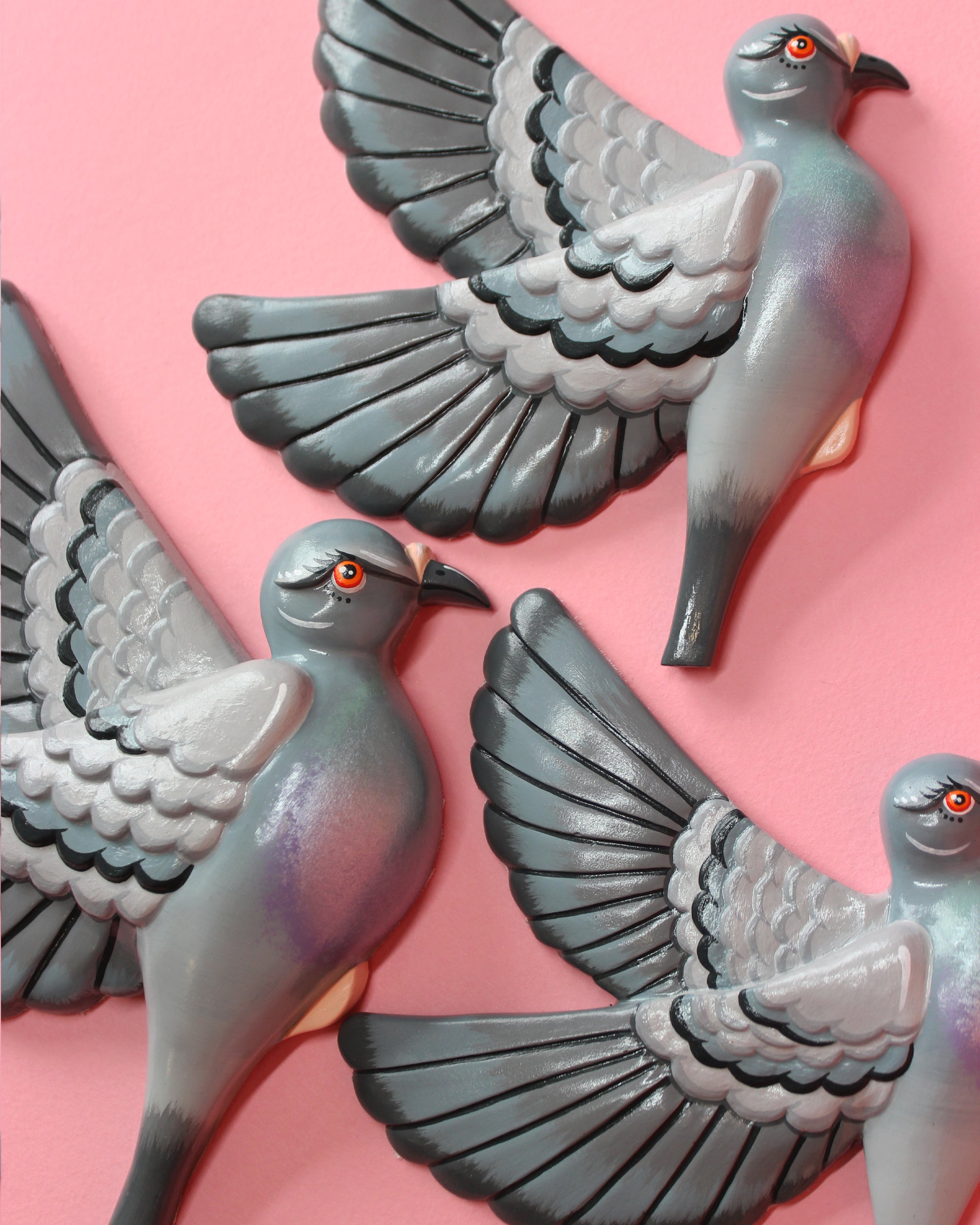 MADE TO ORDER Rock Dove Flying Wall Pigeons
