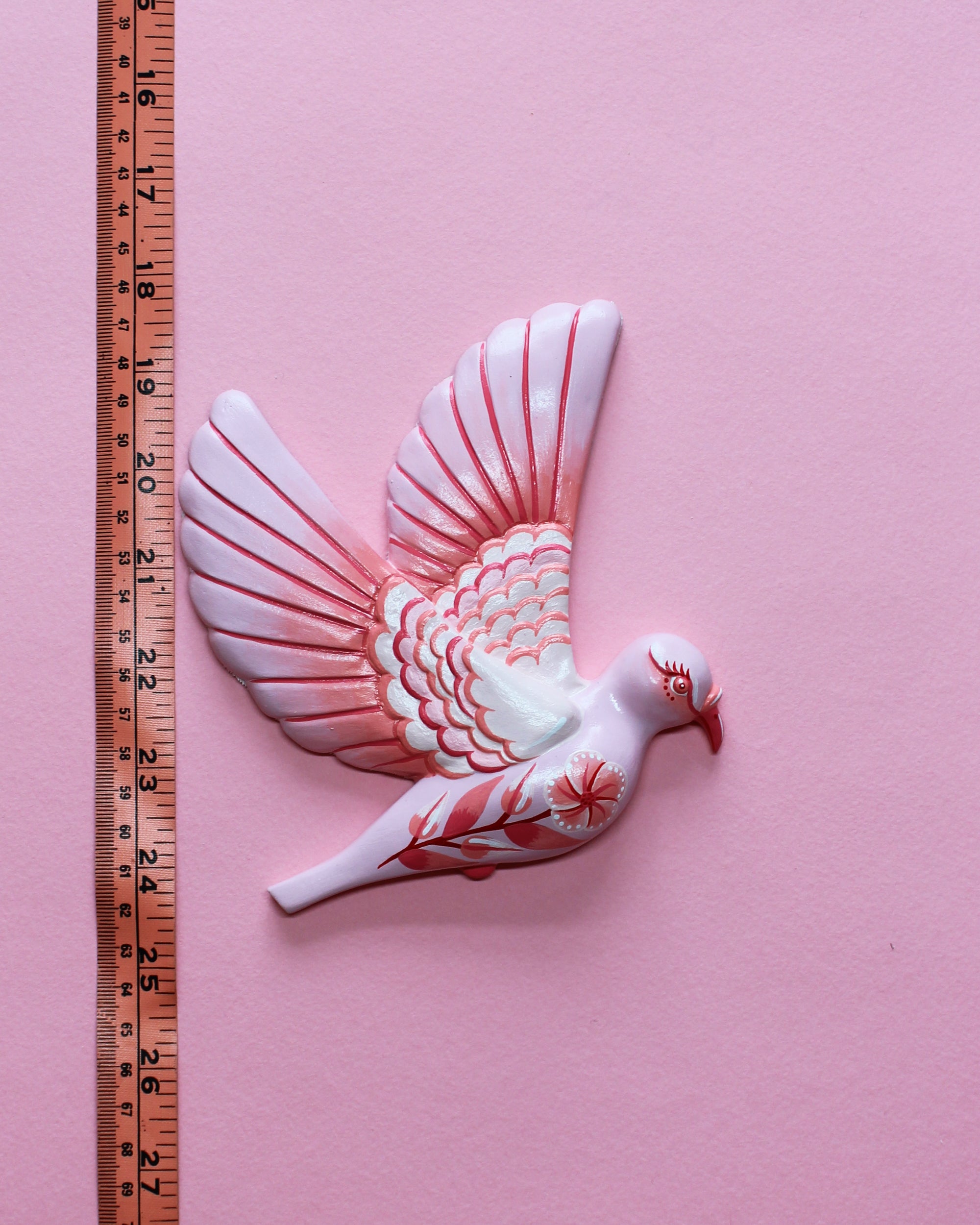 MADE TO ORDER Pink Flying Wall Pigeons
