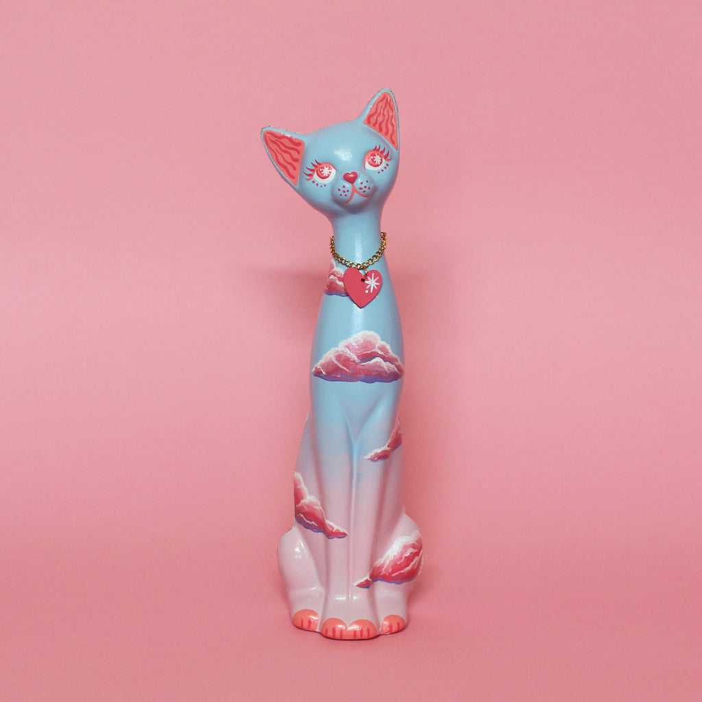 MADE TO ORDER Cloud Kitschy Cat Wall Hanging