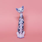 MADE TO ORDER Floral Kitschy Cat Wall Hanging