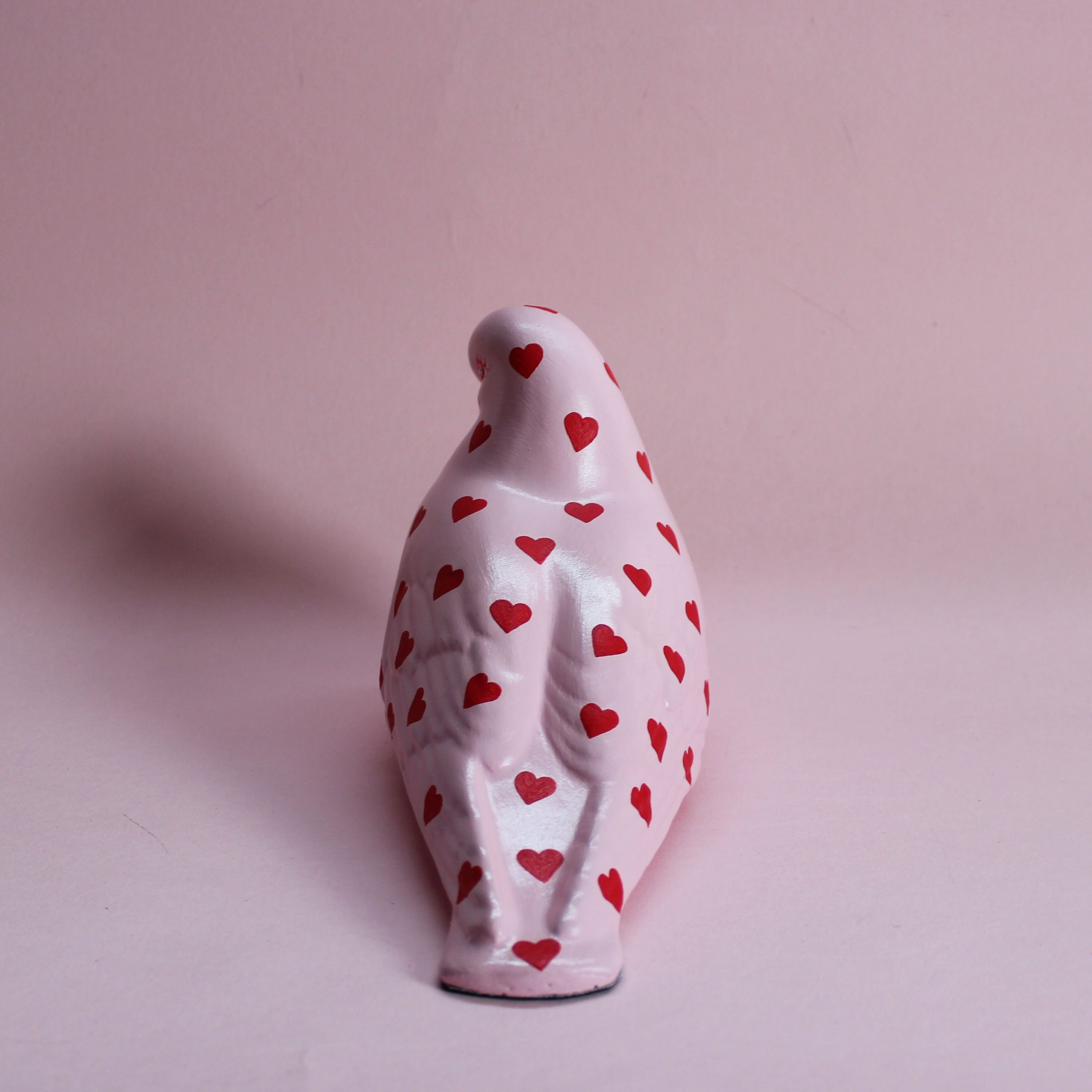 MADE TO ORDER Large Standing Pigeon With Hearts