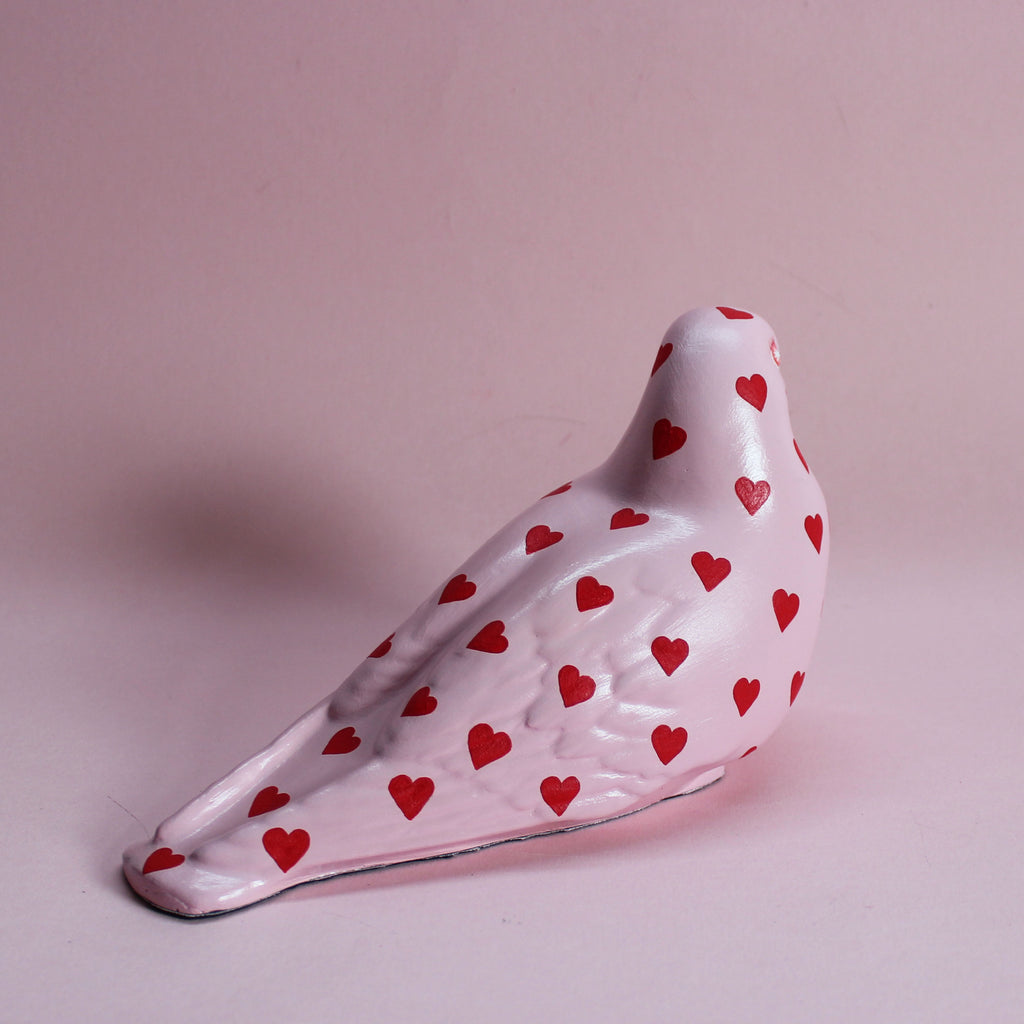 MADE TO ORDER Large Standing Pigeon With Hearts