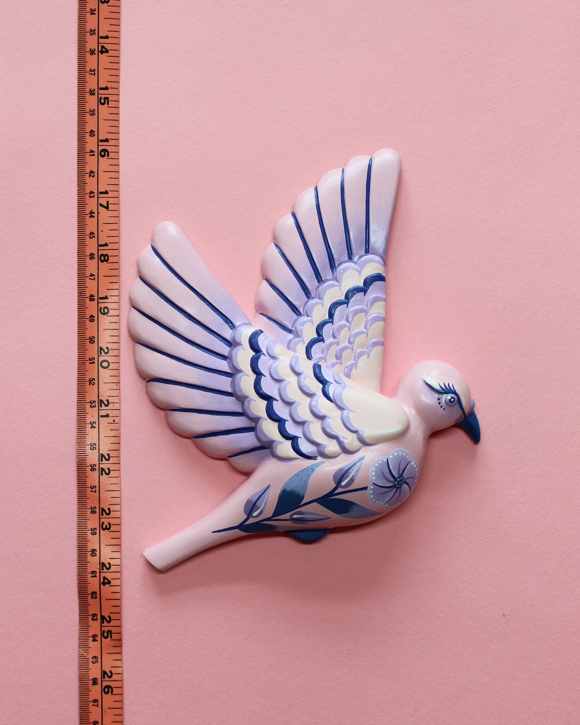 MADE TO ORDER Pink & Purple Flying Wall Pigeons