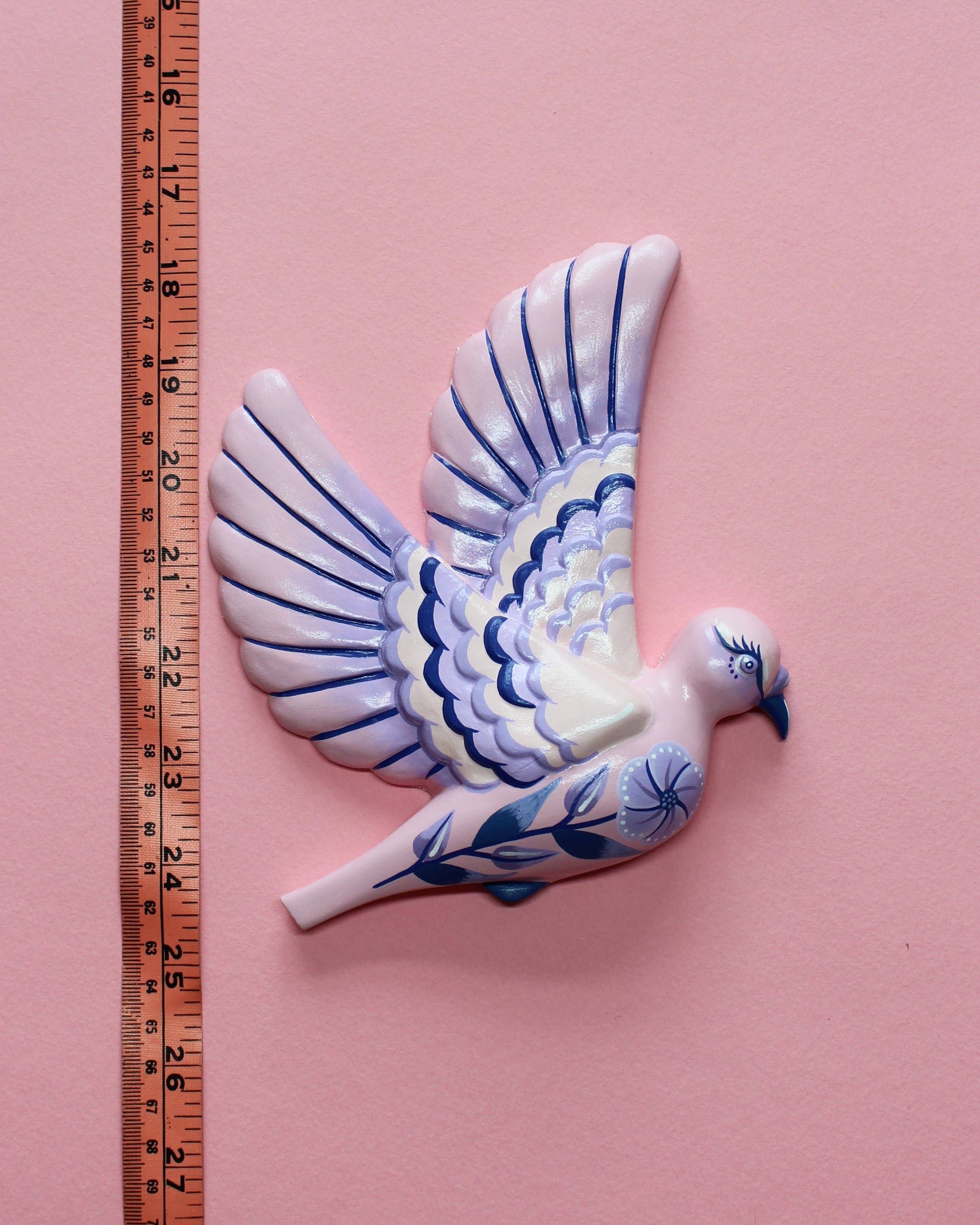 MADE TO ORDER Pink & Purple Flying Wall Pigeons