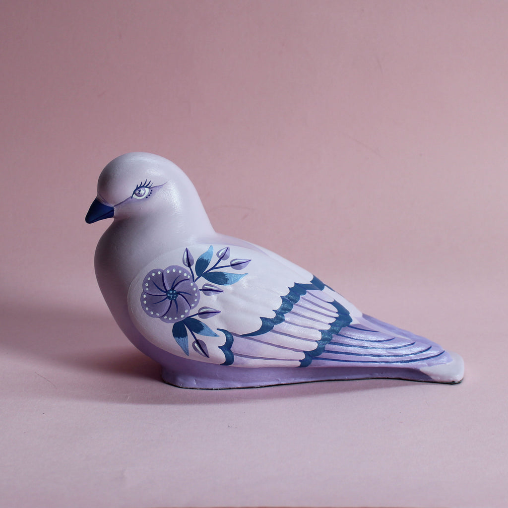 MADE TO ORDER Large Standing Floral Pigeon