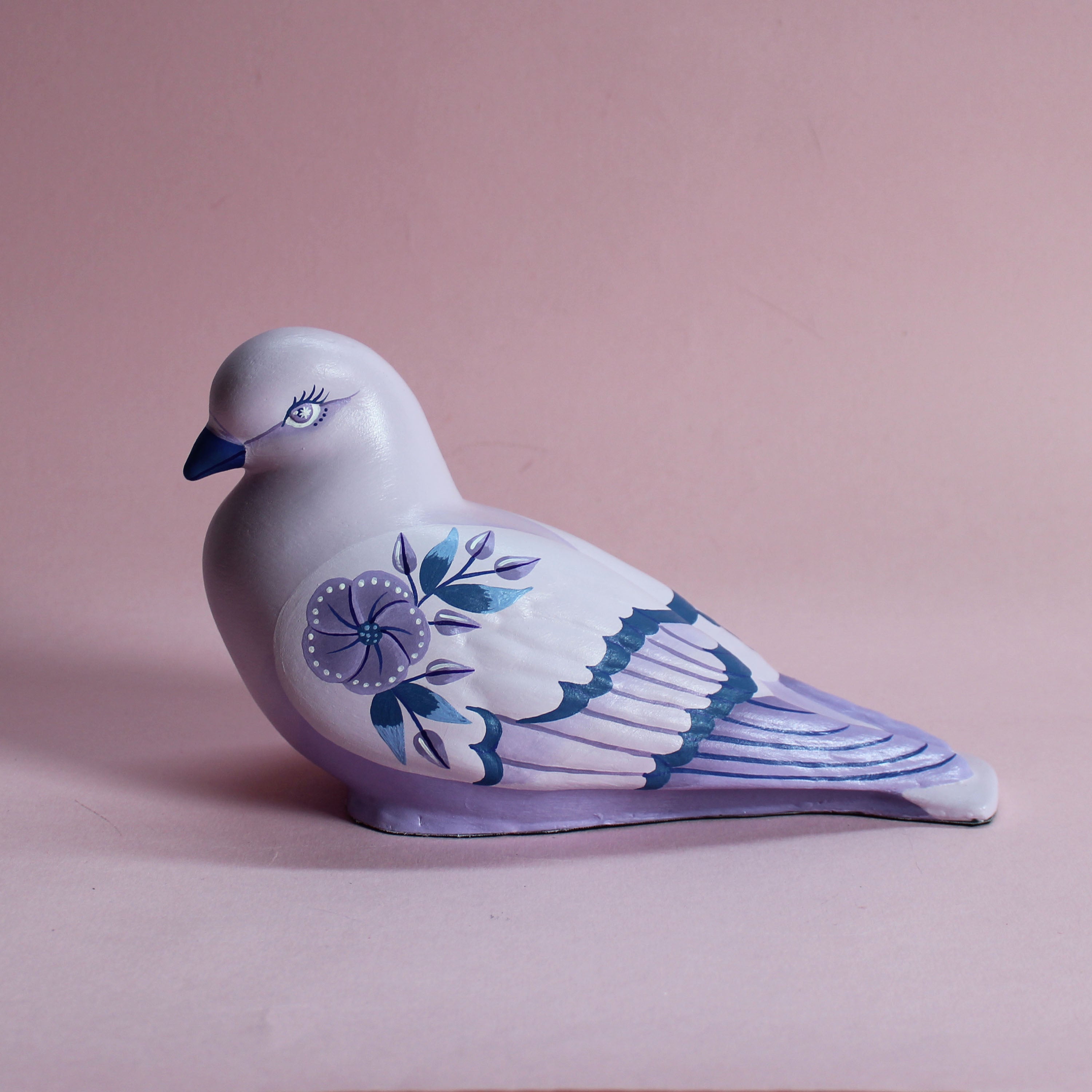 MADE TO ORDER Large Standing Floral Pigeon