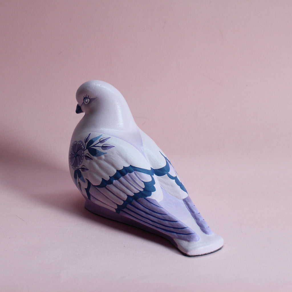 MADE TO ORDER Large Standing Floral Pigeon