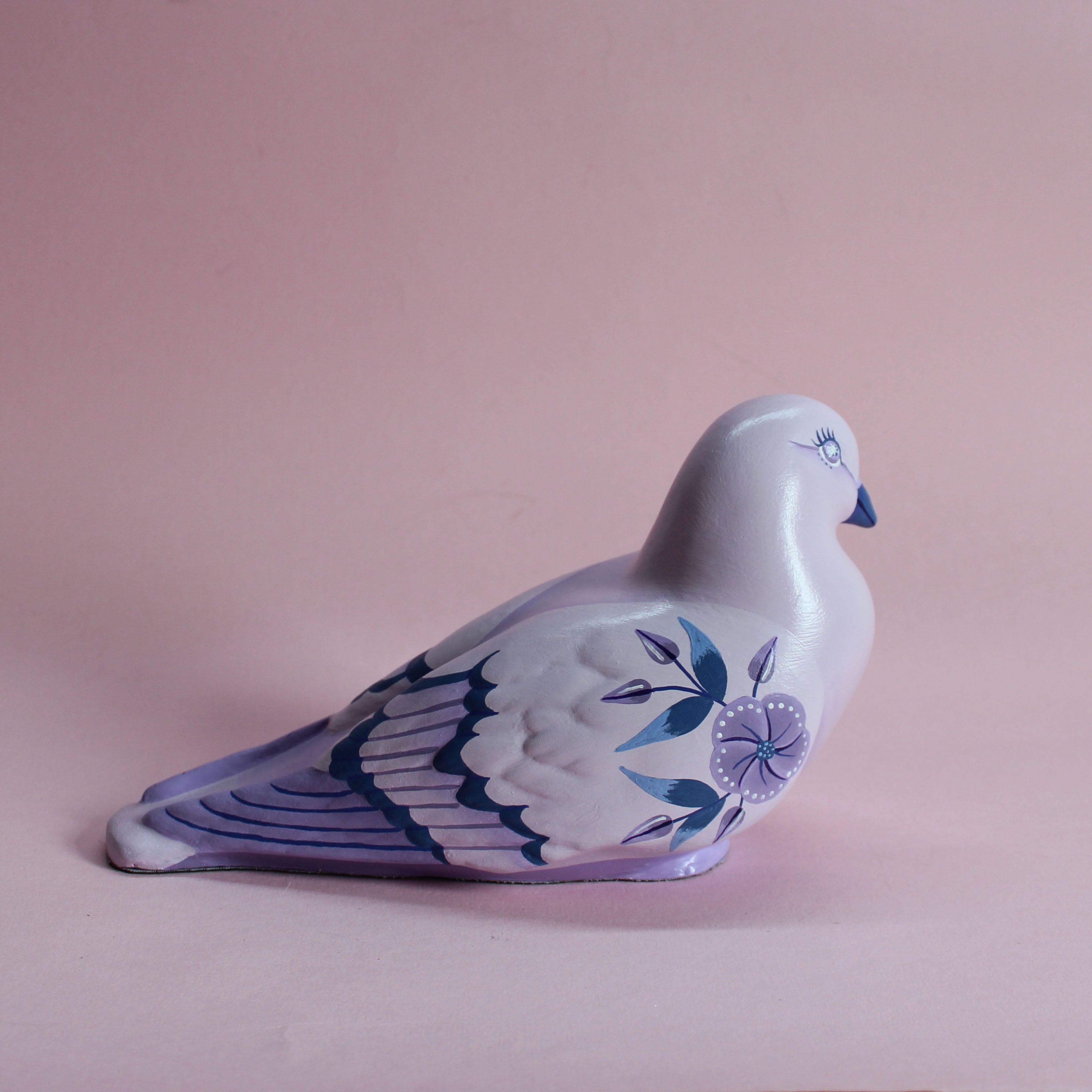 MADE TO ORDER Large Standing Floral Pigeon