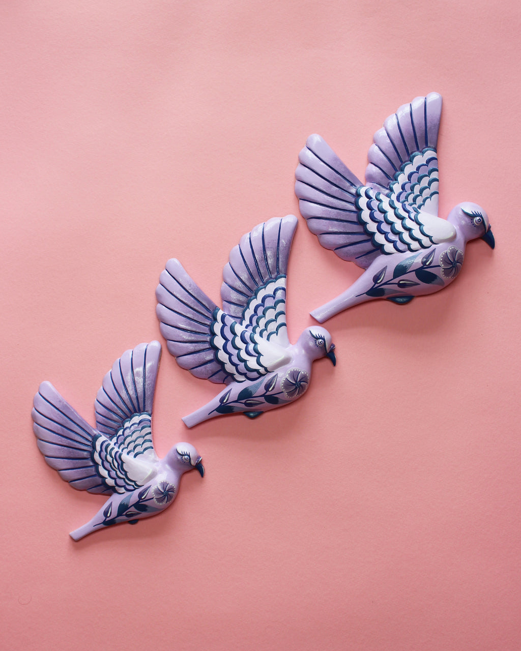 MADE TO ORDER Purple Flying Wall Pigeons