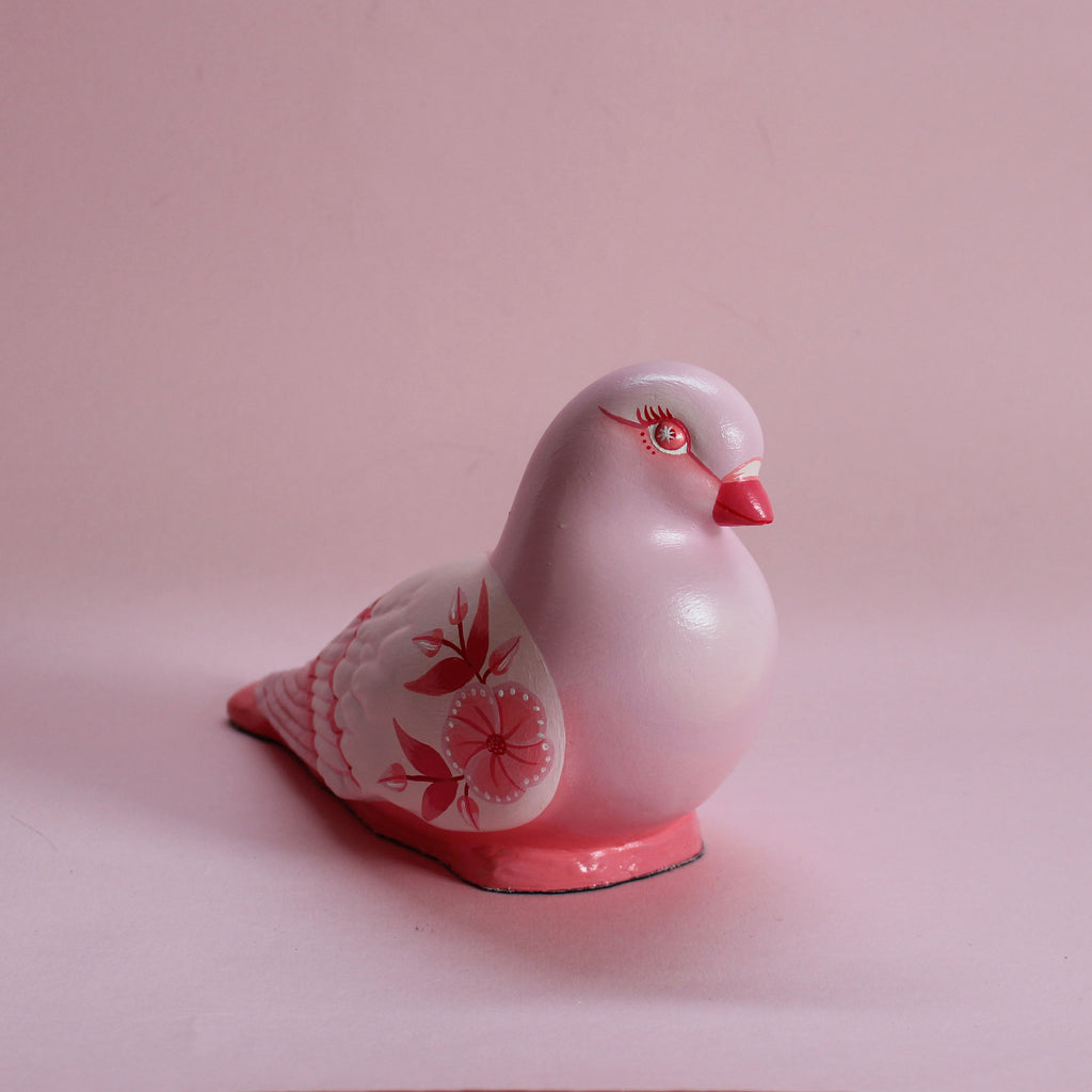 MADE TO ORDER Large Standing Floral Pigeon