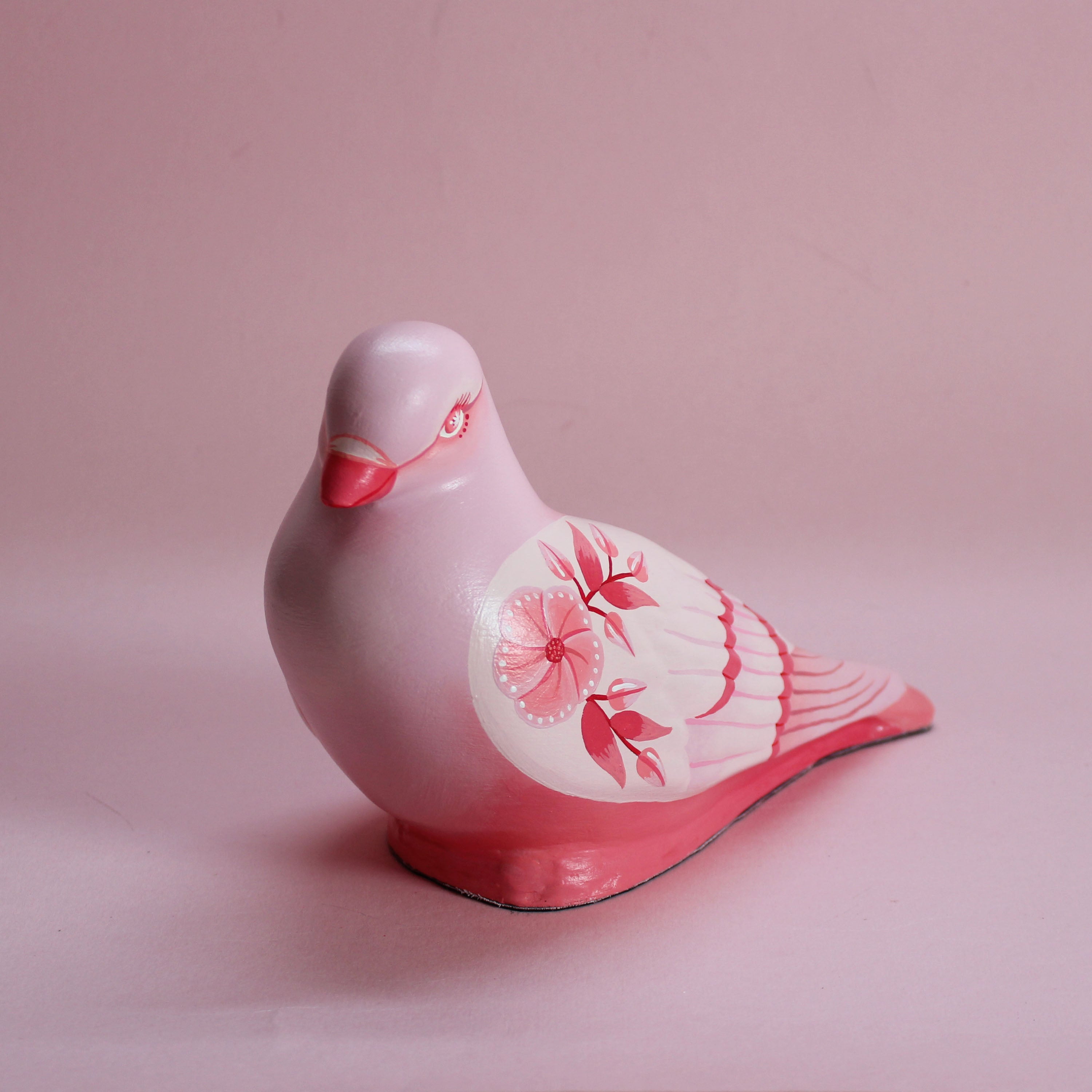 MADE TO ORDER Large Standing Floral Pigeon