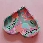 Pastel Abstract Hand Painted Wooden Tray