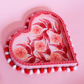 Large Valentines Hand Painted Wooden Pom Pom Tray
