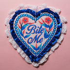 "Bite Me" Hand Painted Wall Hanging