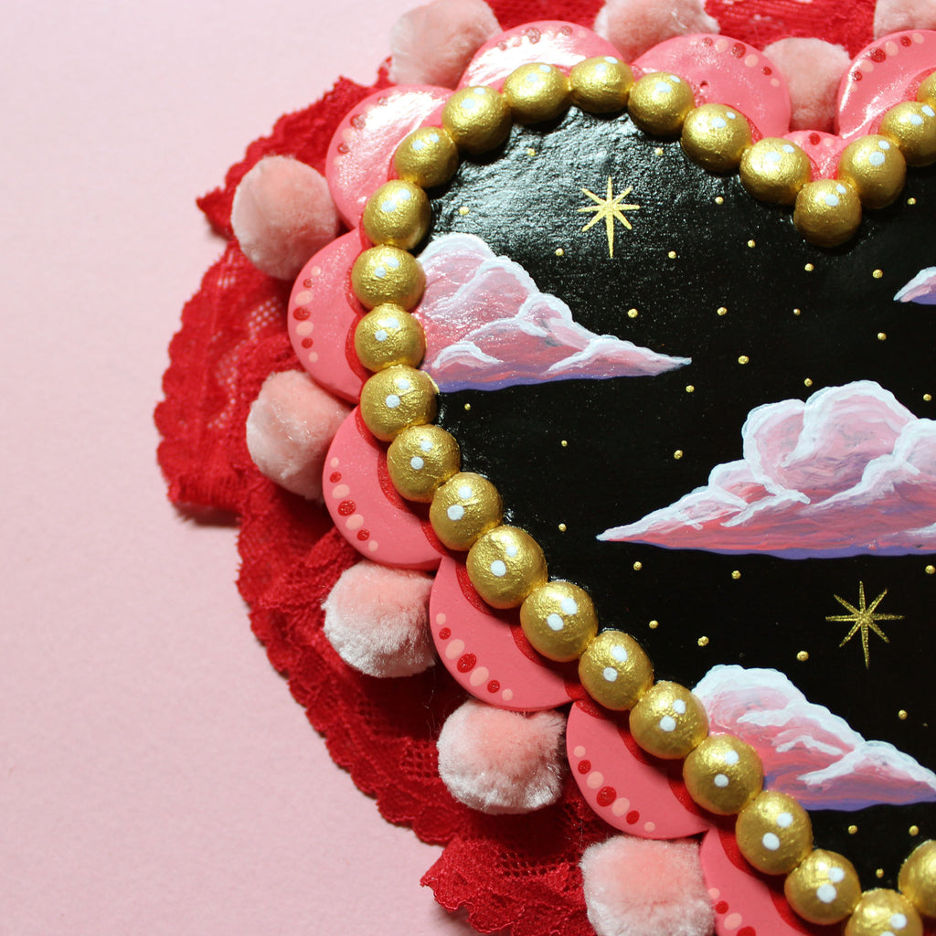 Clouds Hand Painted Wall Hanging