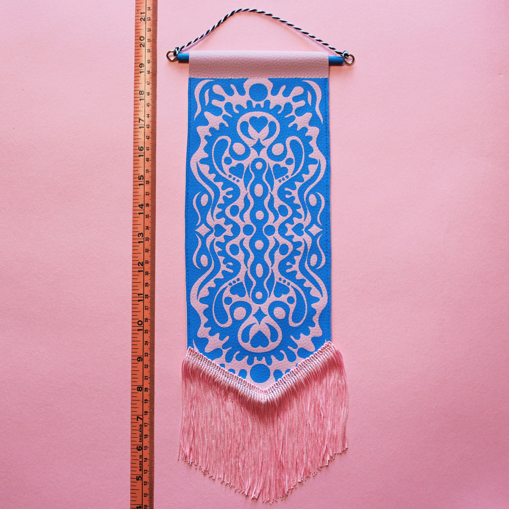 Abstract #6 Vegan Leather Pennant