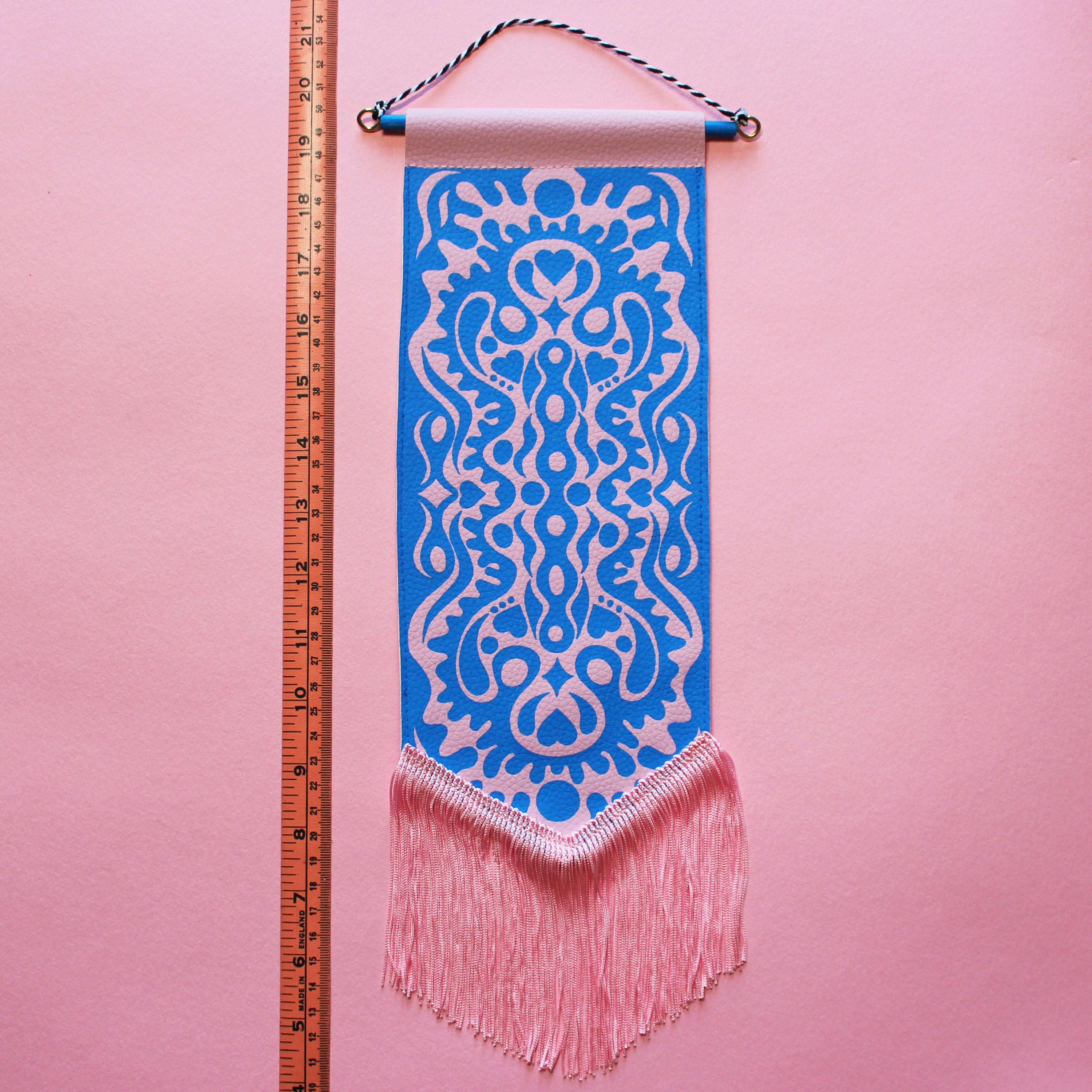 Abstract #6 Vegan Leather Pennant