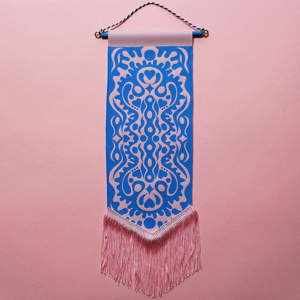 Abstract #6 Vegan Leather Pennant