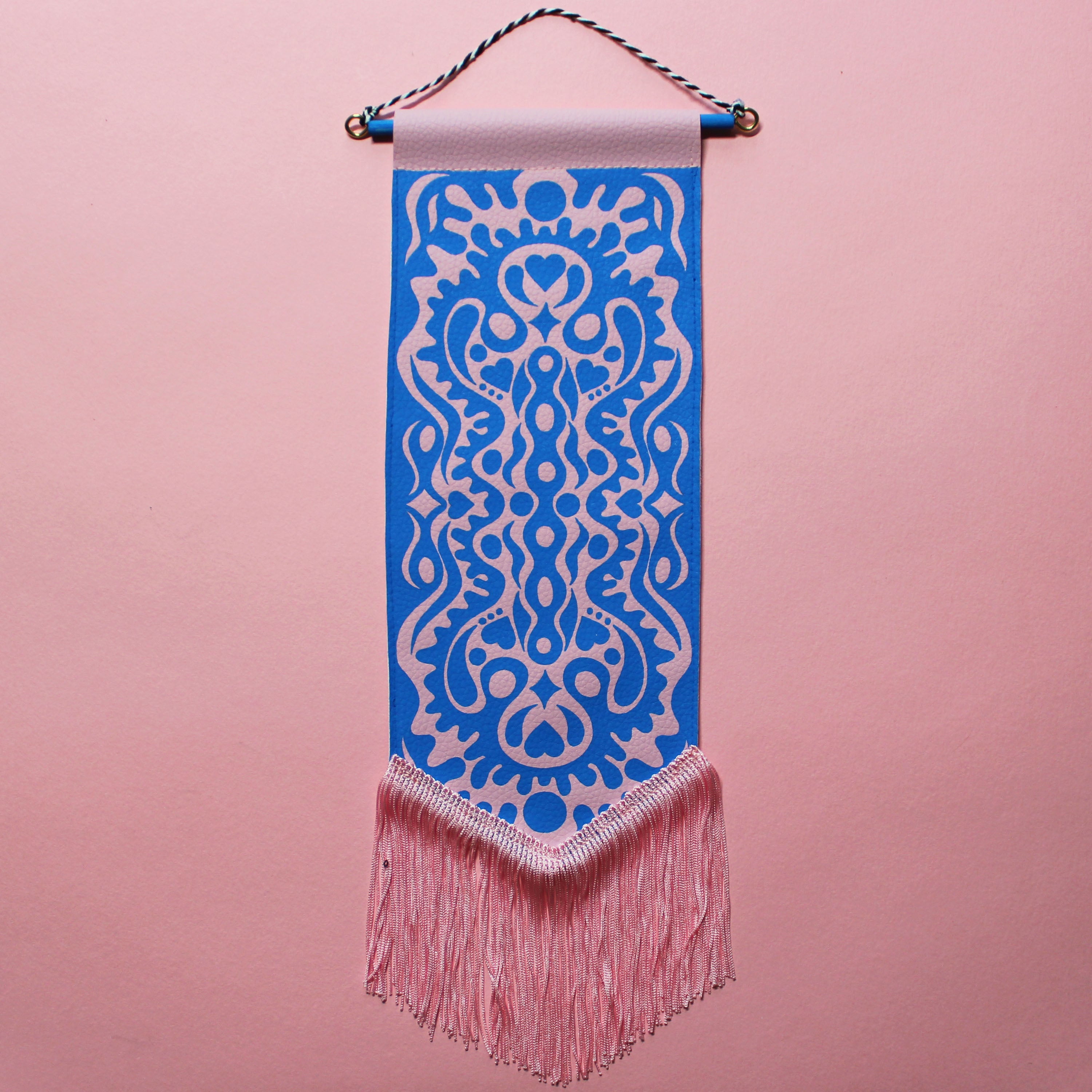 Abstract #6 Vegan Leather Pennant