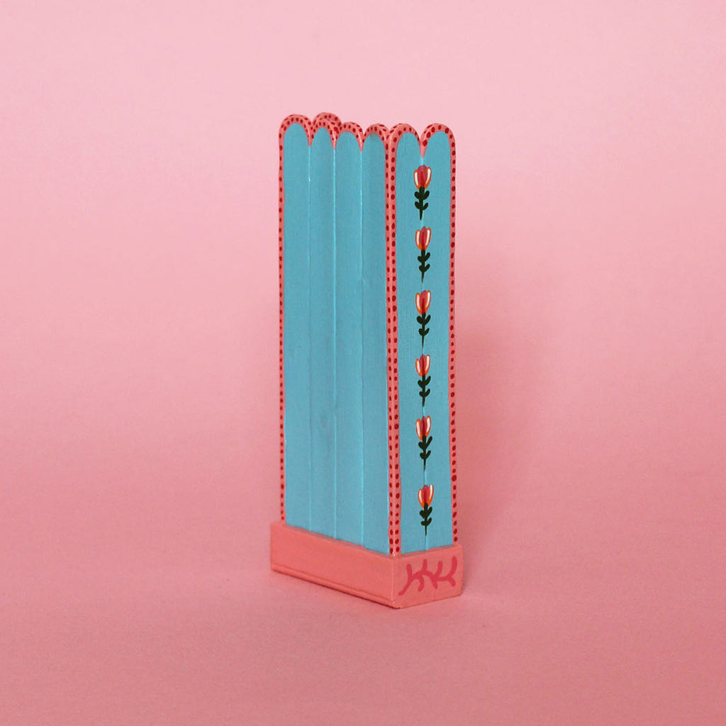 Blue Miniature Painted Shelf