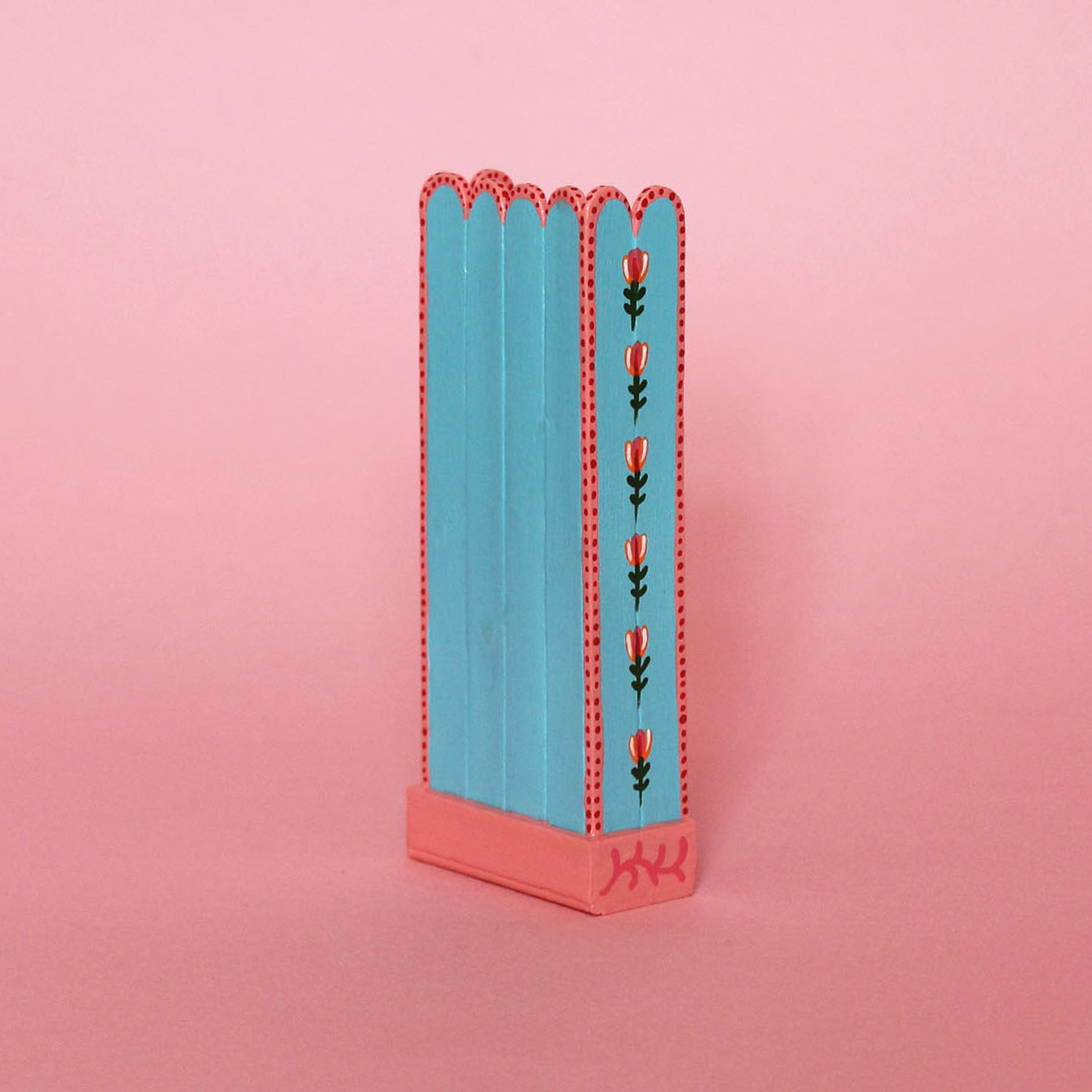 Blue Miniature Painted Shelf