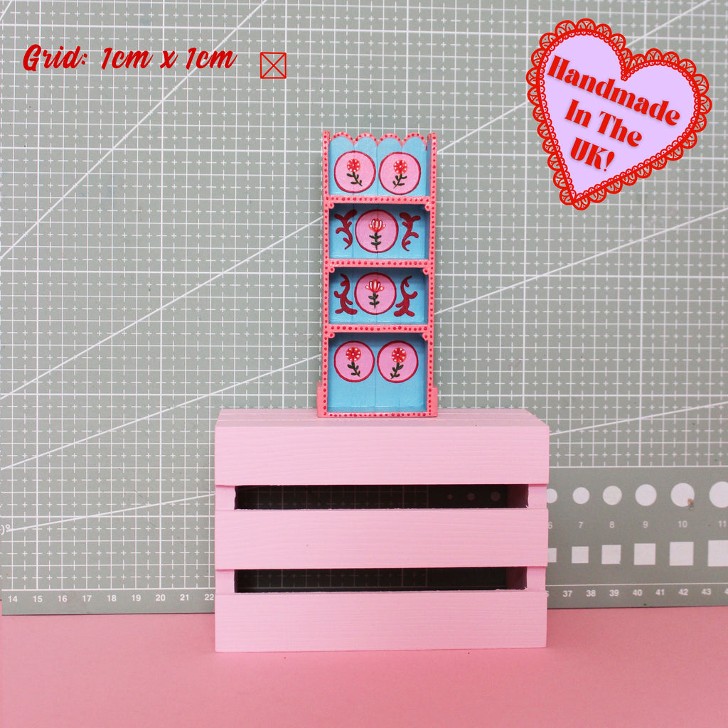 Blue Miniature Painted Shelf