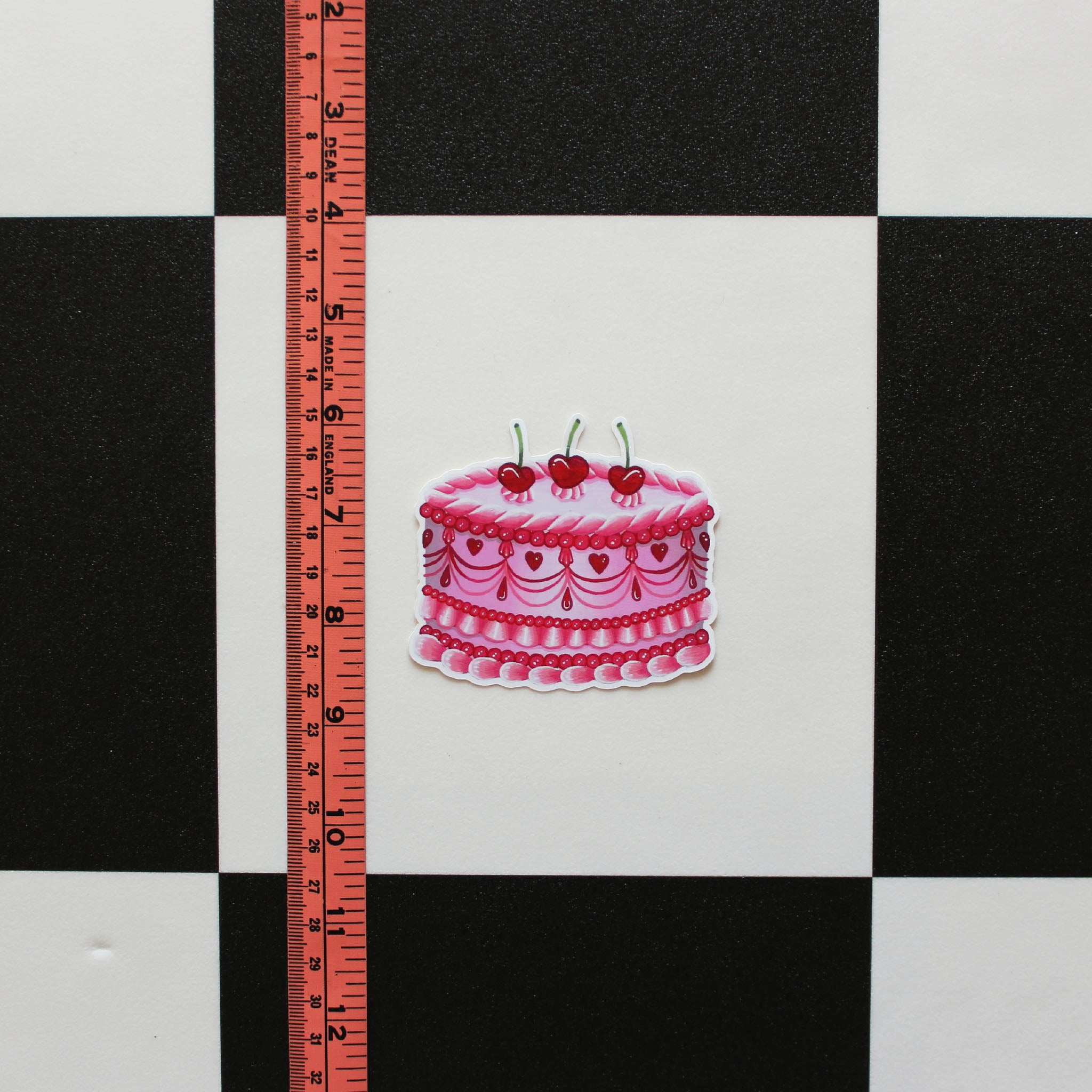 Pink Cake Vinyl Sticker