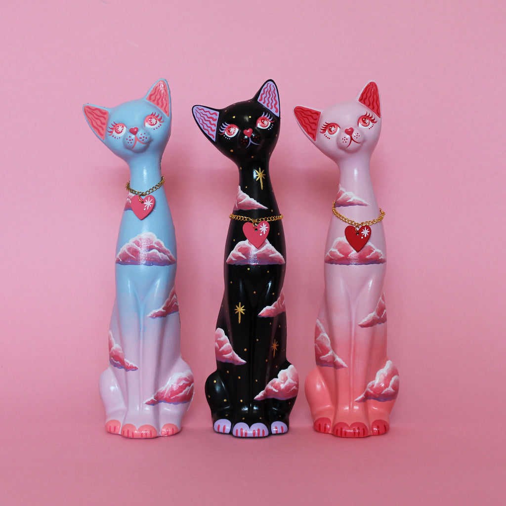 MADE TO ORDER Cloud Kitschy Cat Wall Hanging