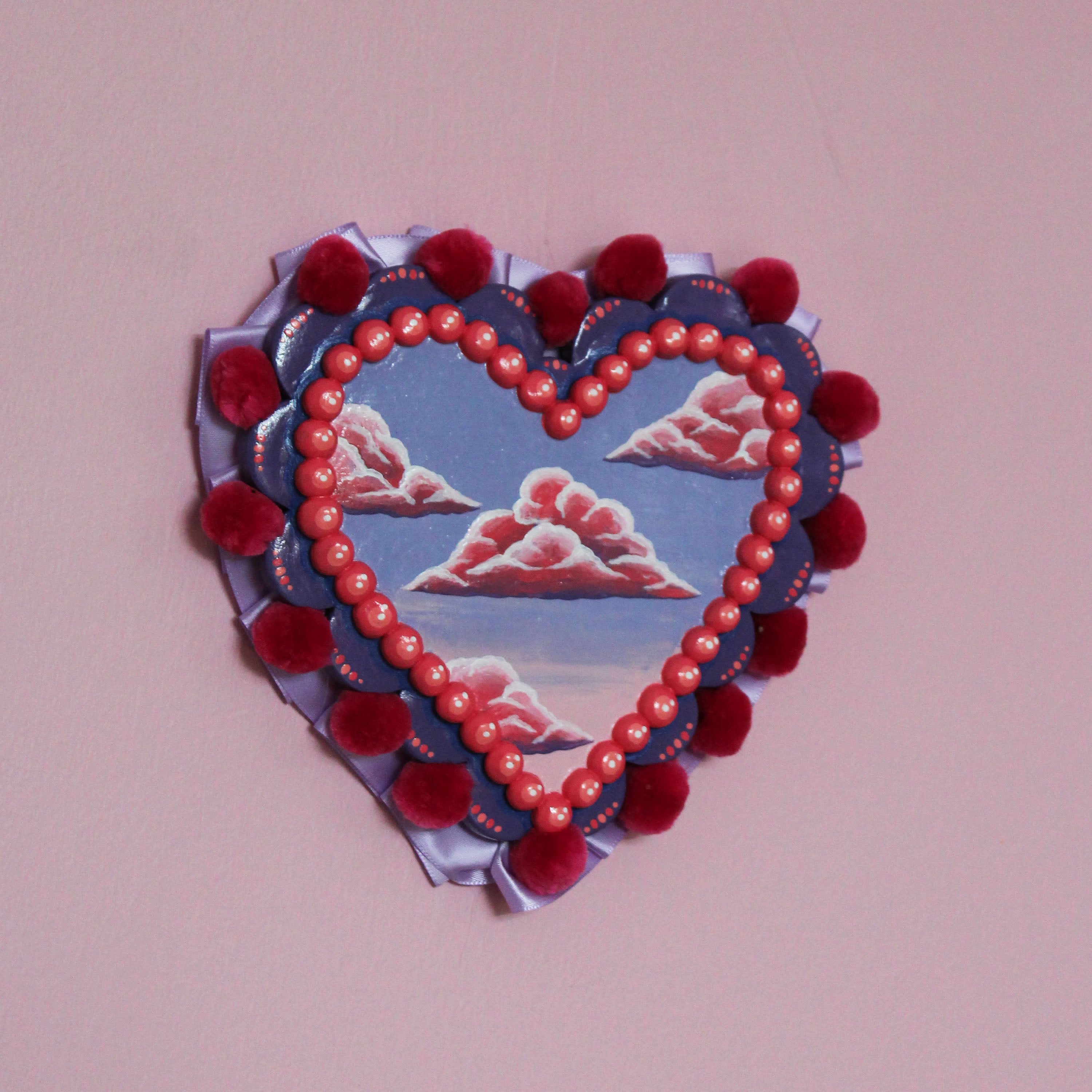 Clouds Hand Painted Wall Hanging