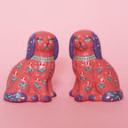 Small Kitschy Dog Pair
