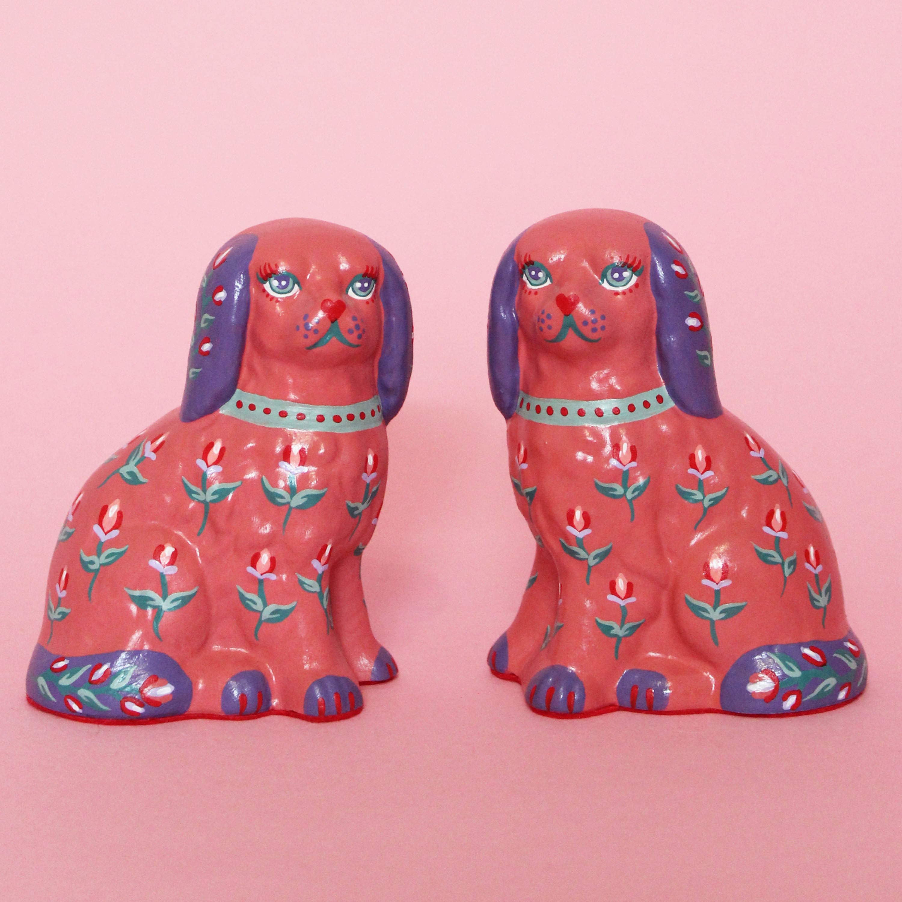 Small Kitschy Dog Pair