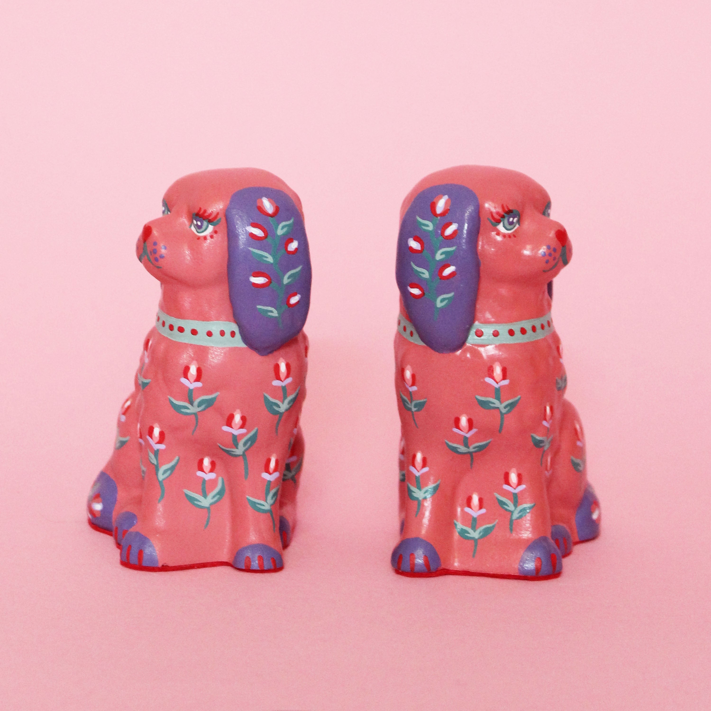 Small Kitschy Dog Pair