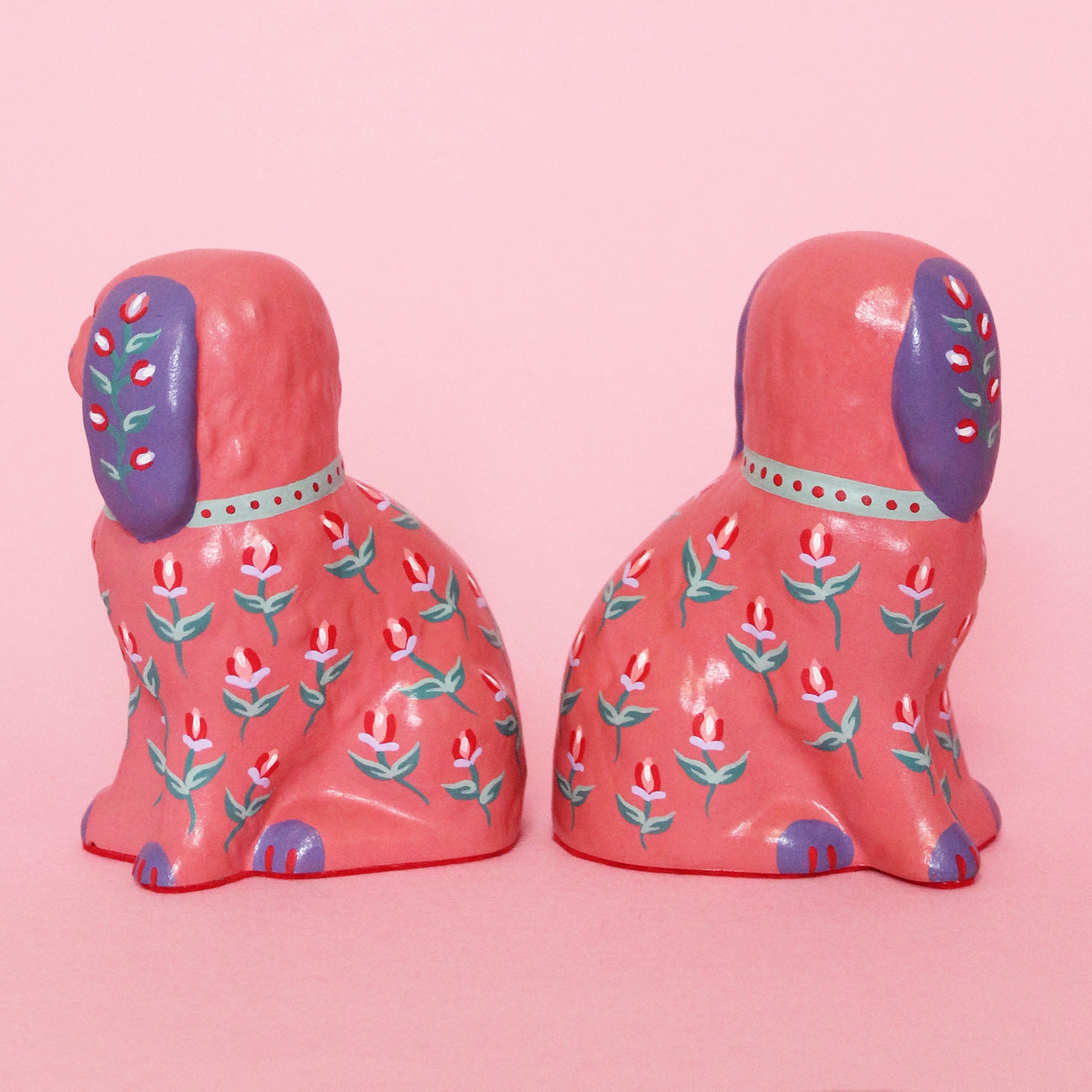 Small Kitschy Dog Pair
