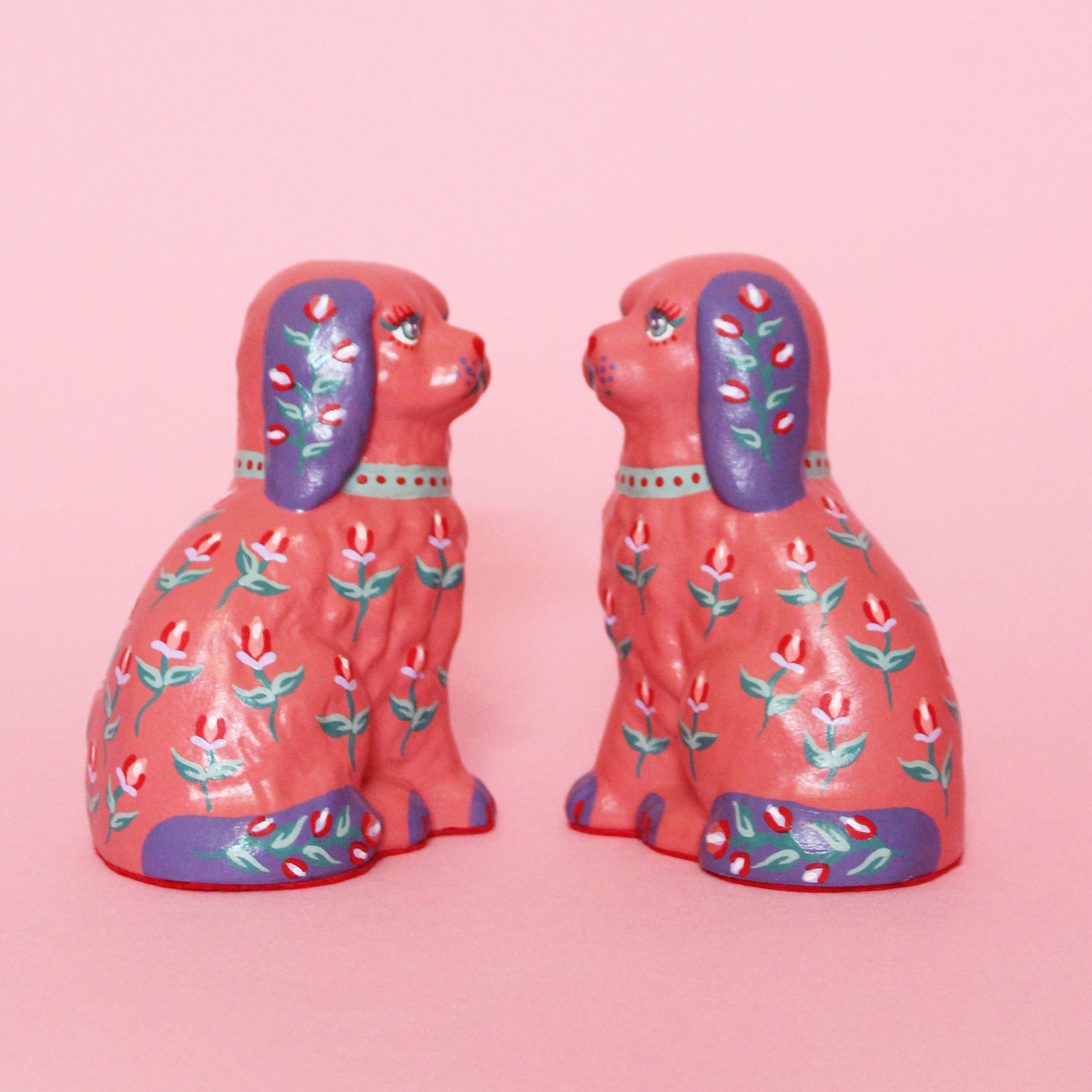 Small Kitschy Dog Pair