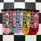 MADE TO ORDER 'Don't Let The *** Out' Black Vegan Leather Pennant