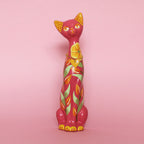 MADE TO ORDER Floral Kitschy Cat Wall Hanging