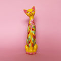 MADE TO ORDER Floral Kitschy Cat Wall Hanging