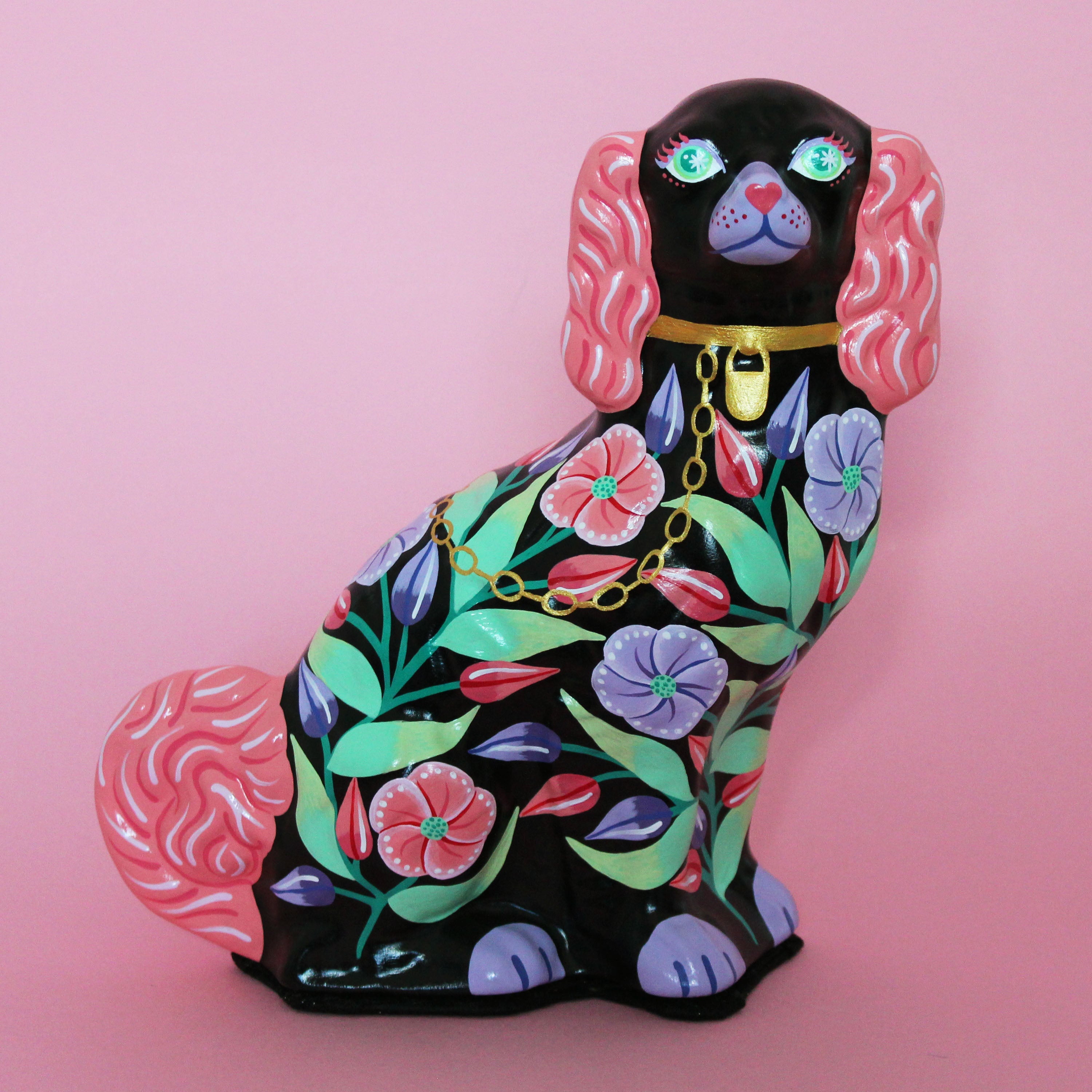 Hand Painted Staffordshire Dog Single
