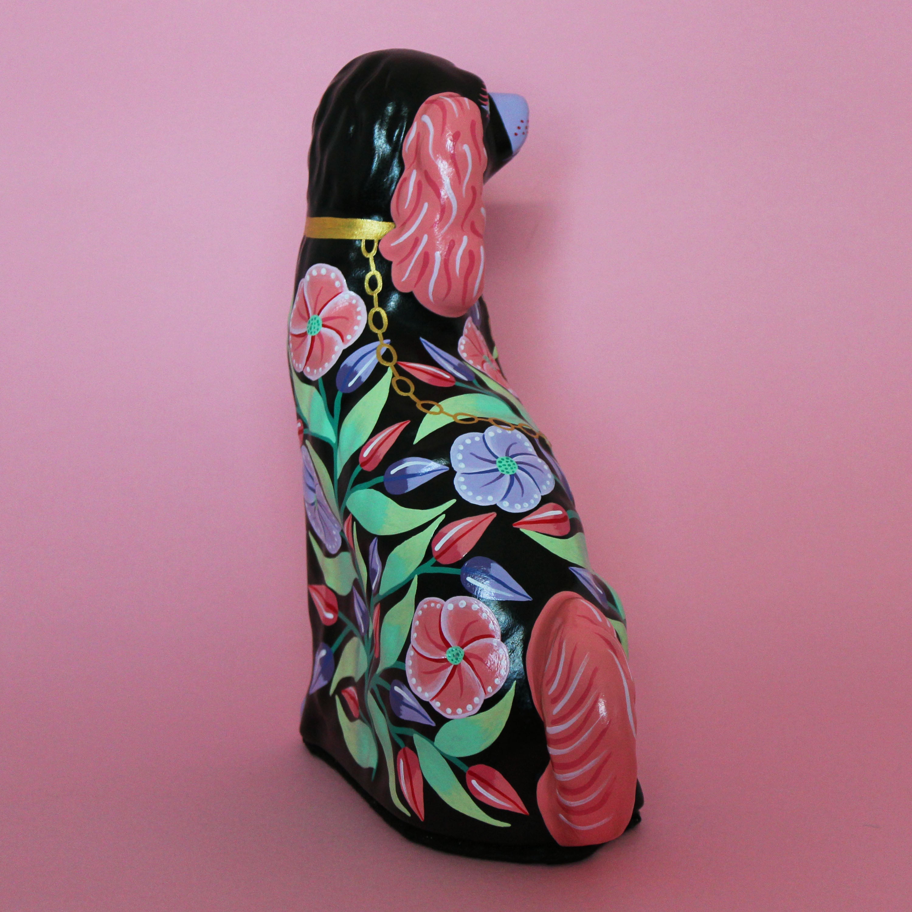 Hand Painted Staffordshire Dog Single