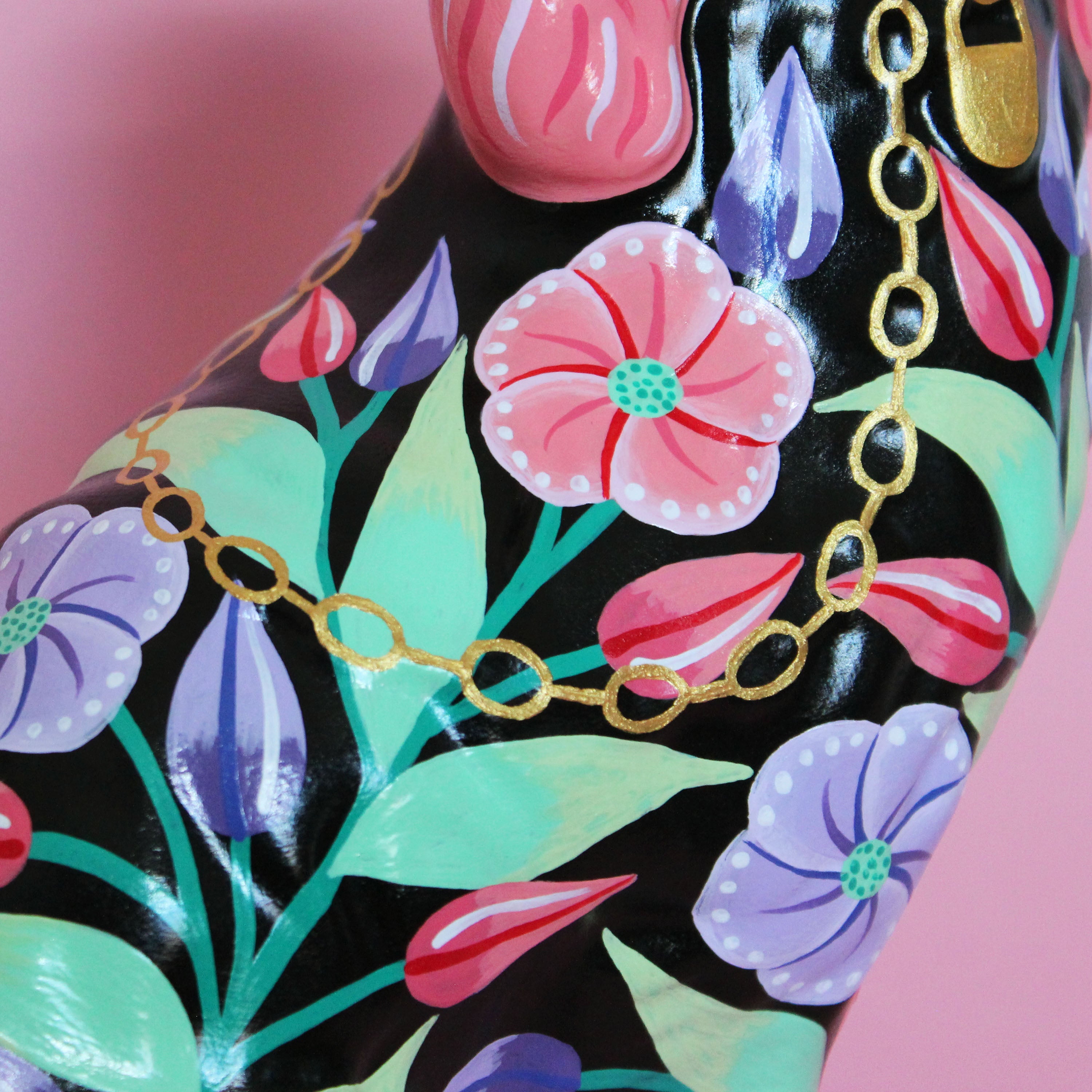Hand Painted Staffordshire Dog Single