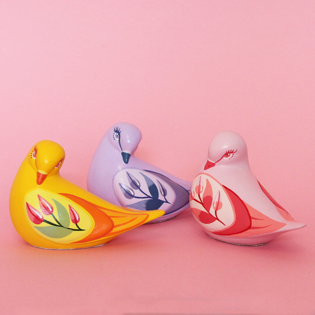 MADE TO ORDER Small Floral Pigeon