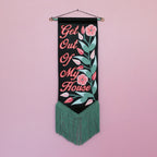 Get Out Of My House Vegan Leather Pennant