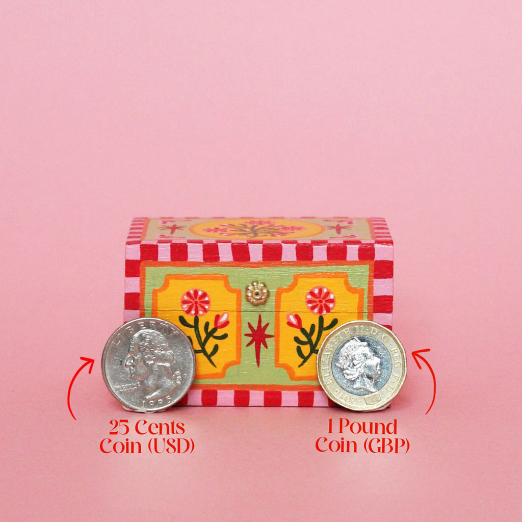 Painted Miniature Chest