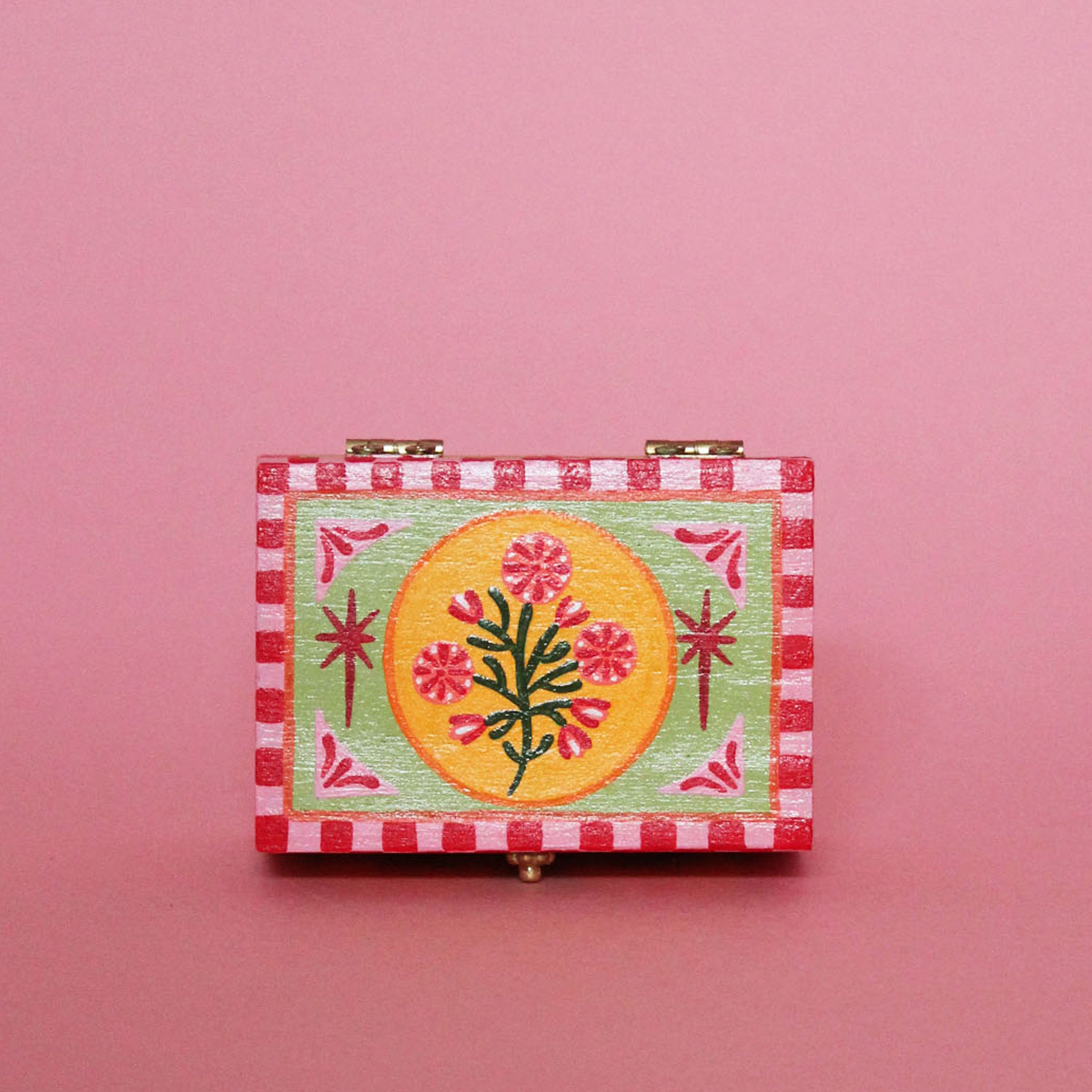 Painted Miniature Chest