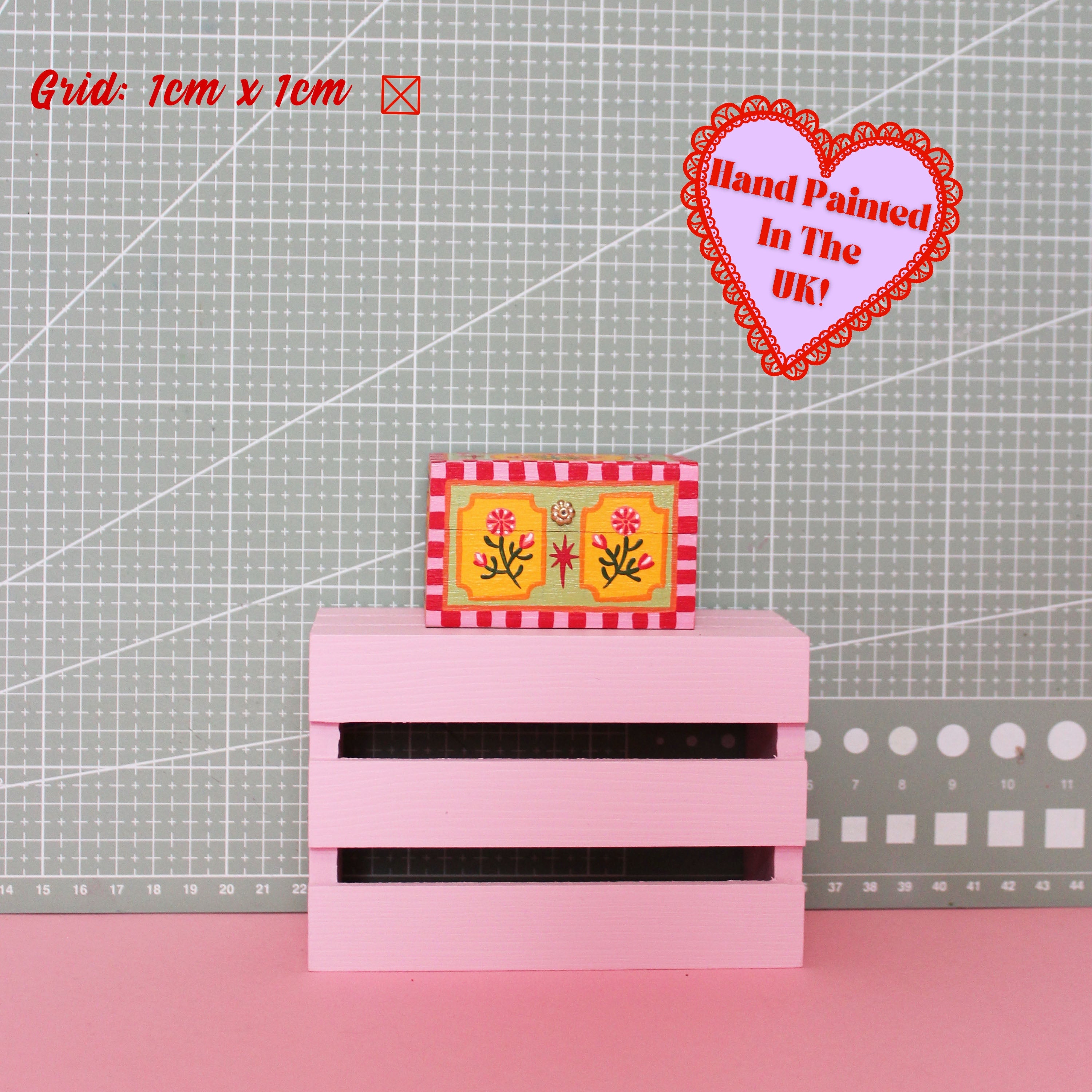 Painted Miniature Chest