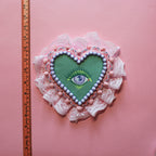 Heart Eyes Hand Painted Wall Hanging