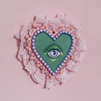Heart Eyes Hand Painted Wall Hanging